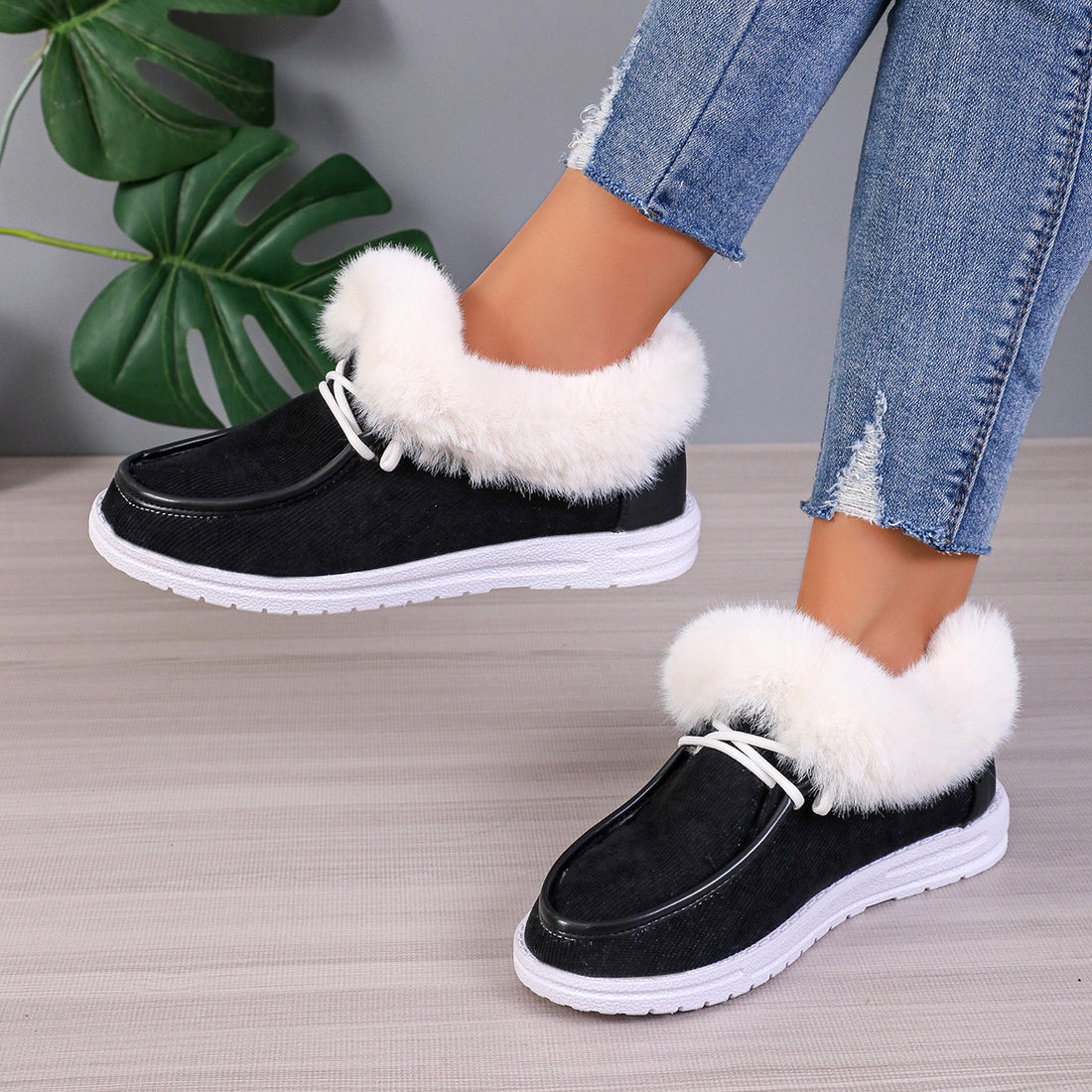 Ellen™ Slip-On Fluffy Snow Boots